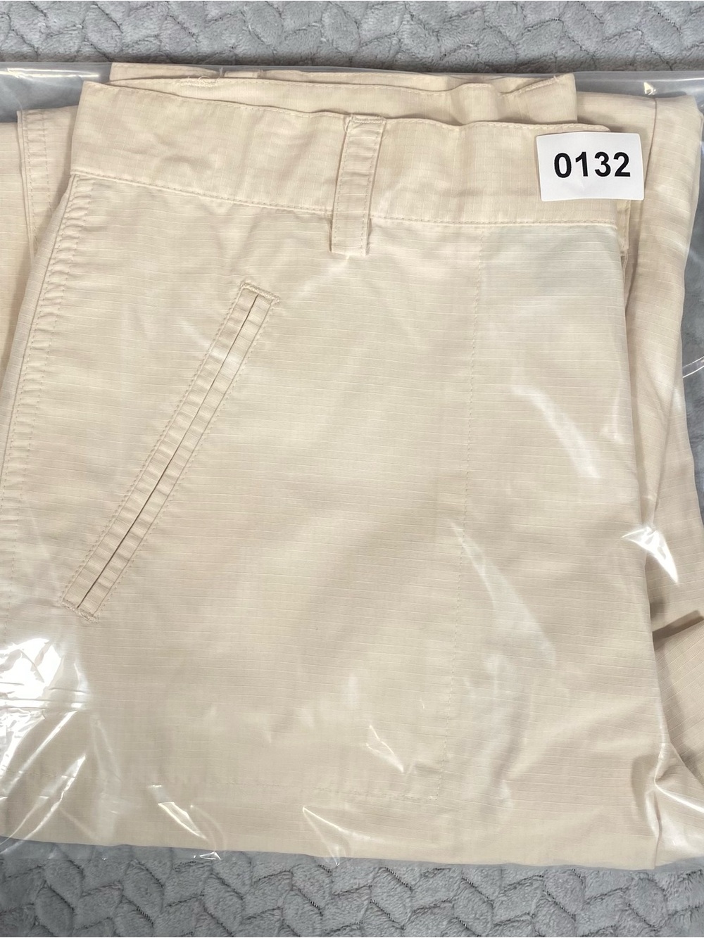 RALPH LAUREN CROP CARPENTER CROP PANTS WITH POCKETS SIZE 4 Ivory Zipper Pockets - Picture 11 of 11